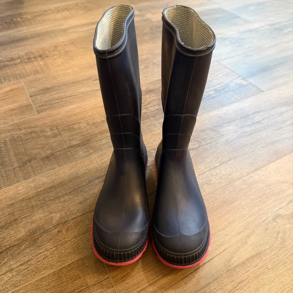 Kamik Kids‎ Girls Big 4 Rain Boots Pink Navy Outdoor Weather Summer Fall Walking
